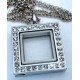 N00-00050 Square Floating Charm Necklace